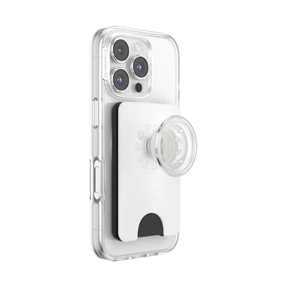 White — MagSafe Kick-Out PopWallet+ & Stand