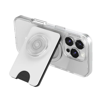 White — MagSafe Kick-Out PopWallet+ & Stand
