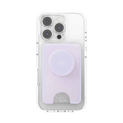 Opalescent White — MagSafe Kick-Out PopWallet+ & Stand