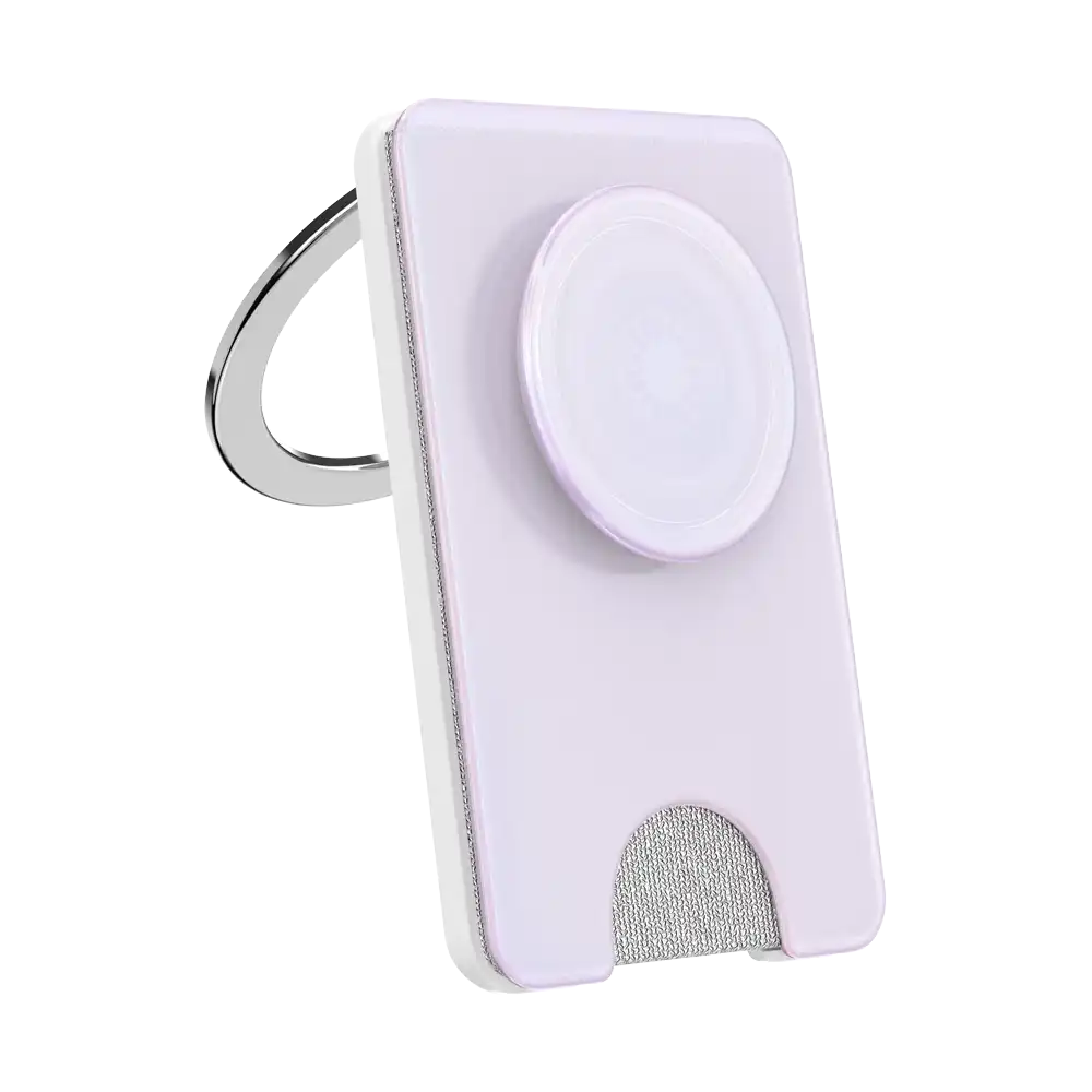 Opalescent White — MagSafe Kick-Out PopWallet+ & Stand