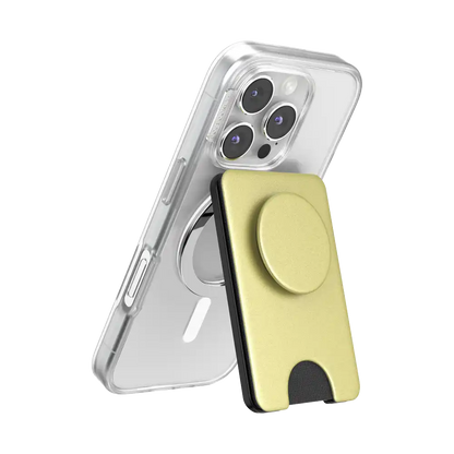 Silver Radial — MagSafe Kick-Out PopWallet+ & Stand