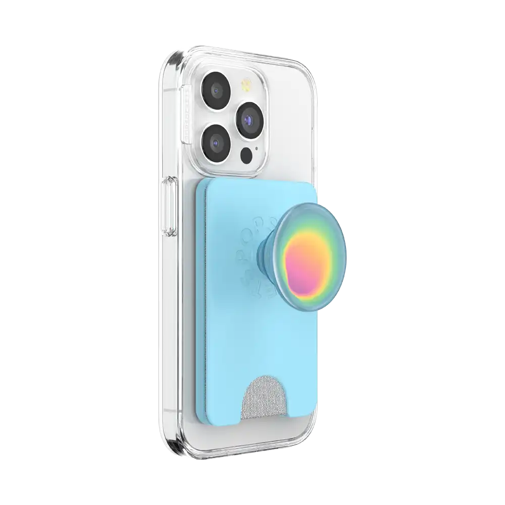 Butterfly Pea Blue Boca Aura — MagSafe PopWallet+