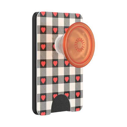 Blush Gingham — MagSafe PopWallet+