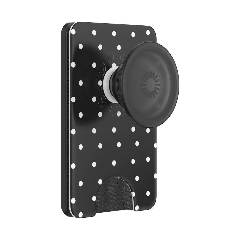 Licorice Dot — MagSafe PopWallet+