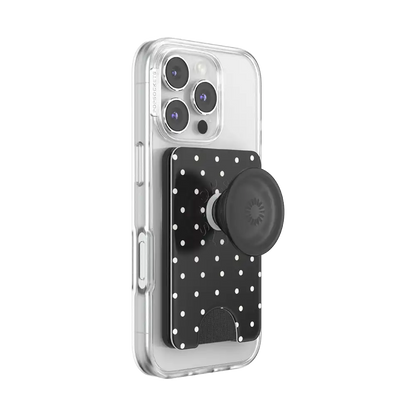 Licorice Dot — MagSafe PopWallet+