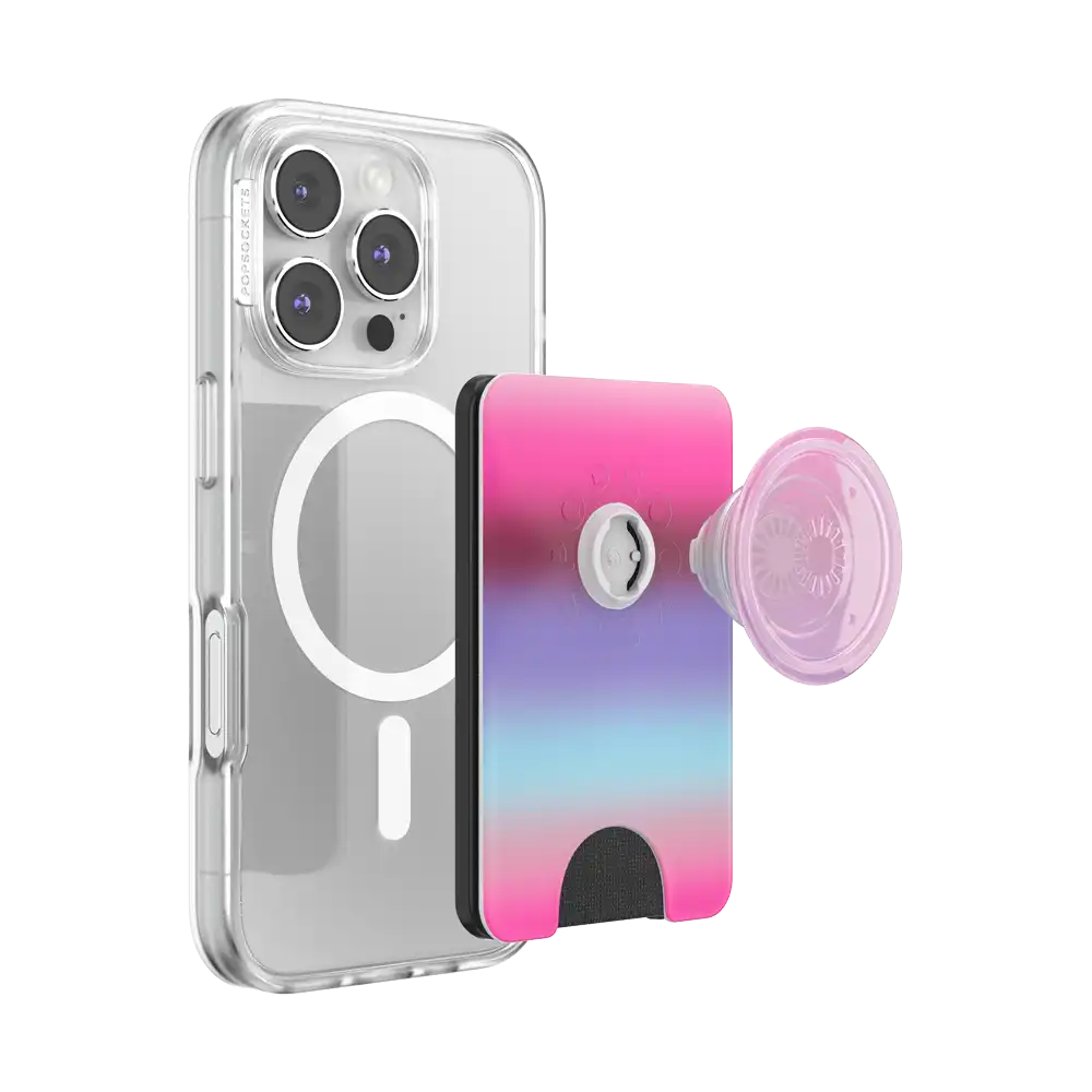 Pink Ombre Tide — MagSafe PopWallet+