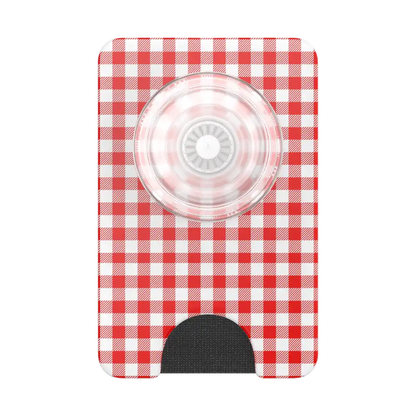Red Gingham — MagSafe PopWallet+