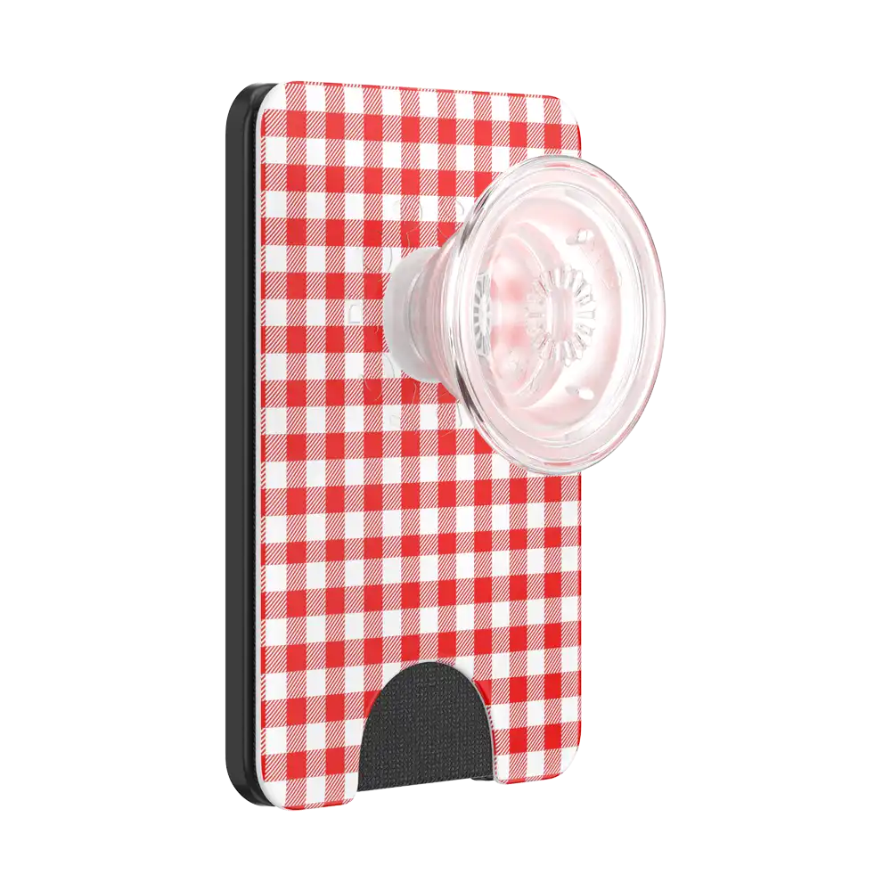 Red Gingham — MagSafe PopWallet+