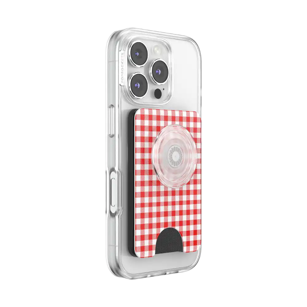 Red Gingham — MagSafe PopWallet+