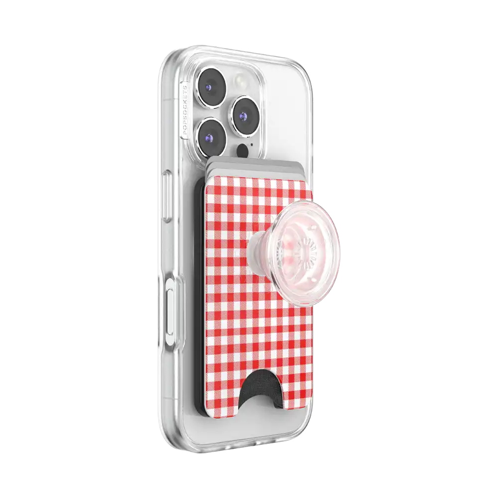 Red Gingham — MagSafe PopWallet+
