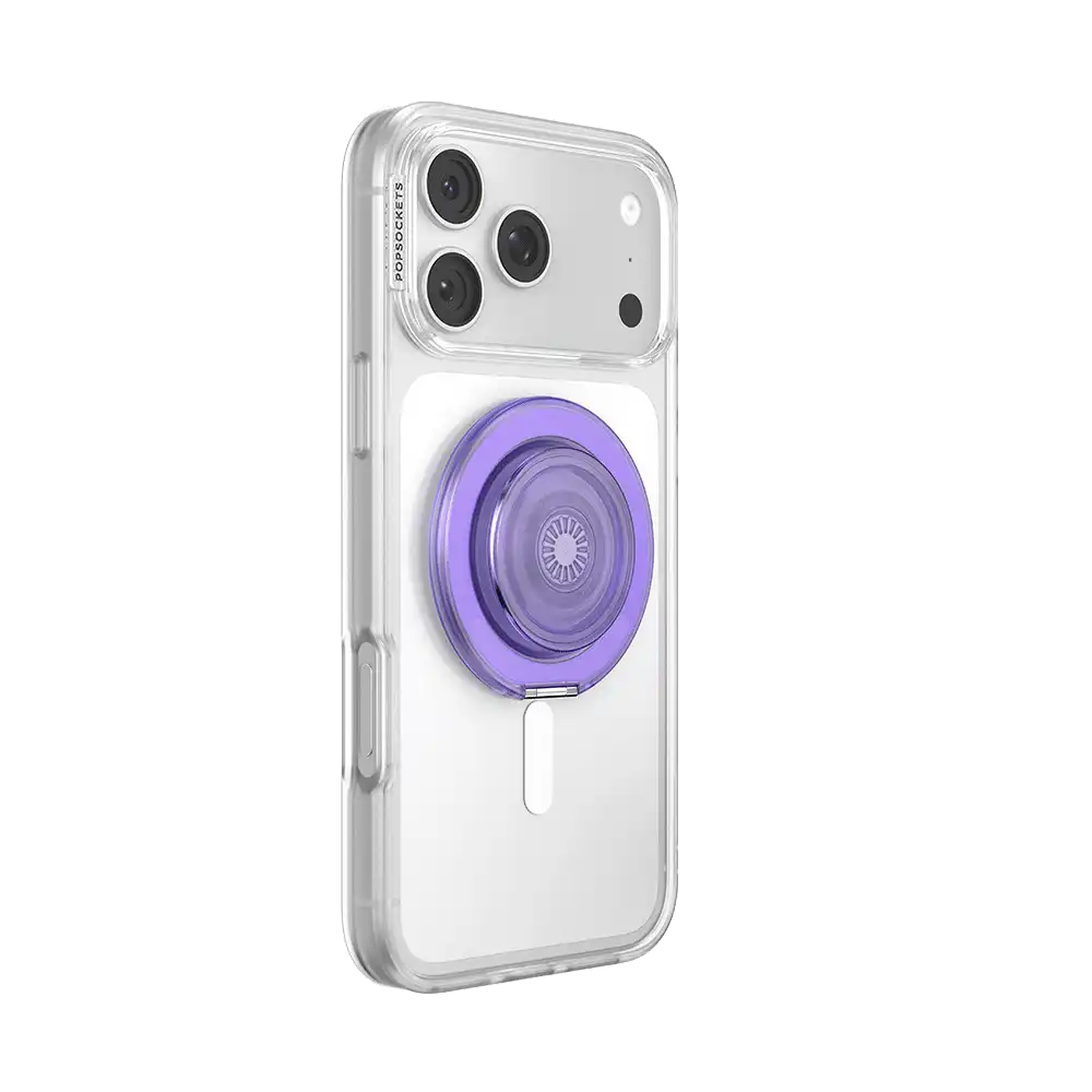 Translucent Dusty Purple — MagSafe Kick-Out Grip & Stand