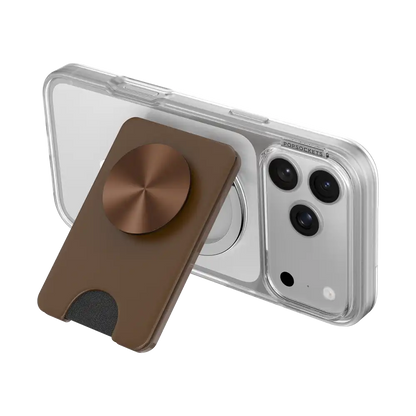 Cocoa Radial — MagSafe Kick-Out PopWallet+ & Stand