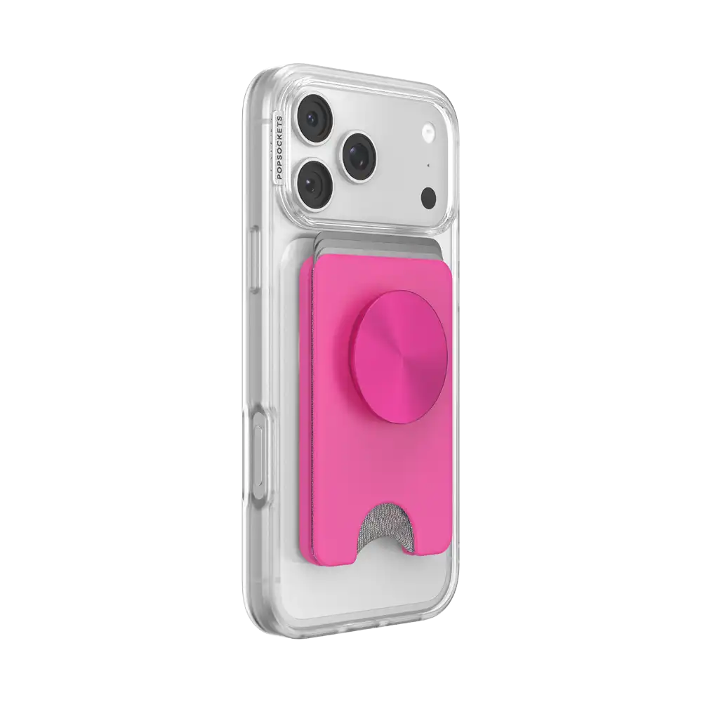 Fuchsia Radial — MagSafe Kick-Out PopWallet+ & Stand