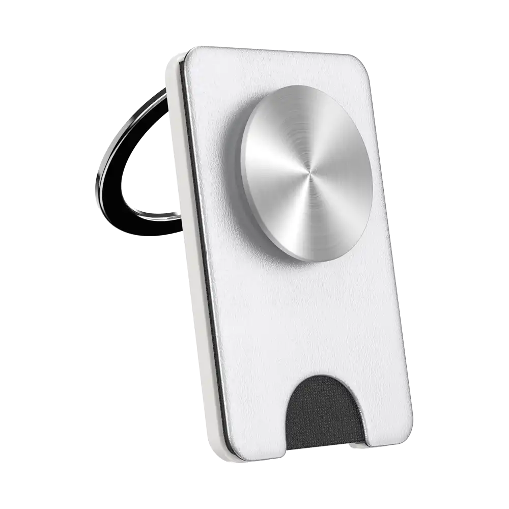 Silver Radial — MagSafe Kick-Out PopWallet+ & Stand
