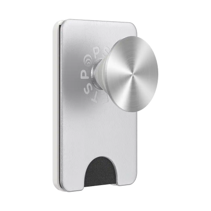 Silver Radial — MagSafe Kick-Out PopWallet+ & Stand