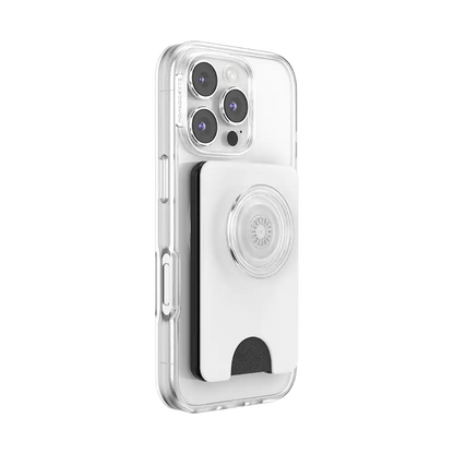 White — MagSafe Kick-Out PopWallet+ & Stand