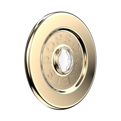 Clear Glitter Silver — MagSafe Round Base