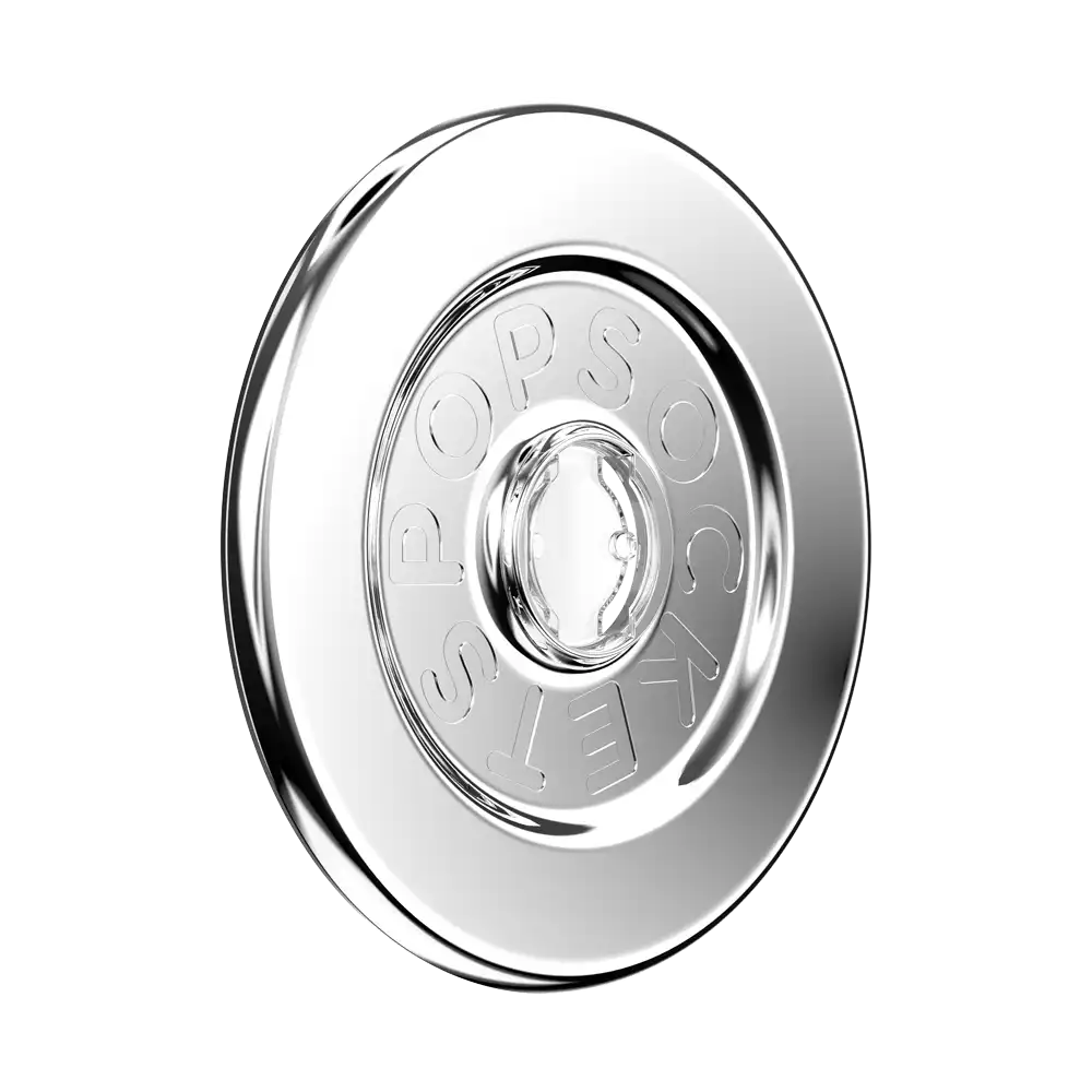 Clear Glitter Silver — MagSafe Round Base