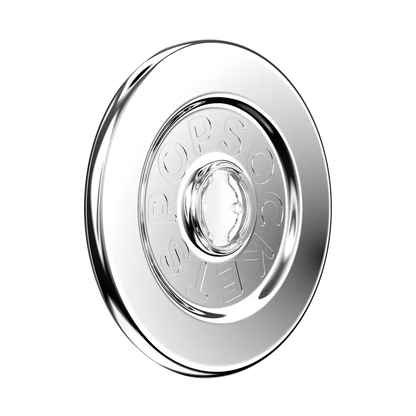 Clear Glitter Silver — MagSafe Round Base