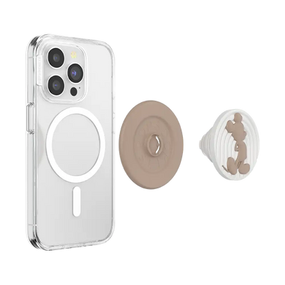 PopOut Latte Mickey — MagSafe PopGrip