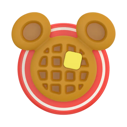 PopOut Mickey Waffle — MagSafe PopGrip