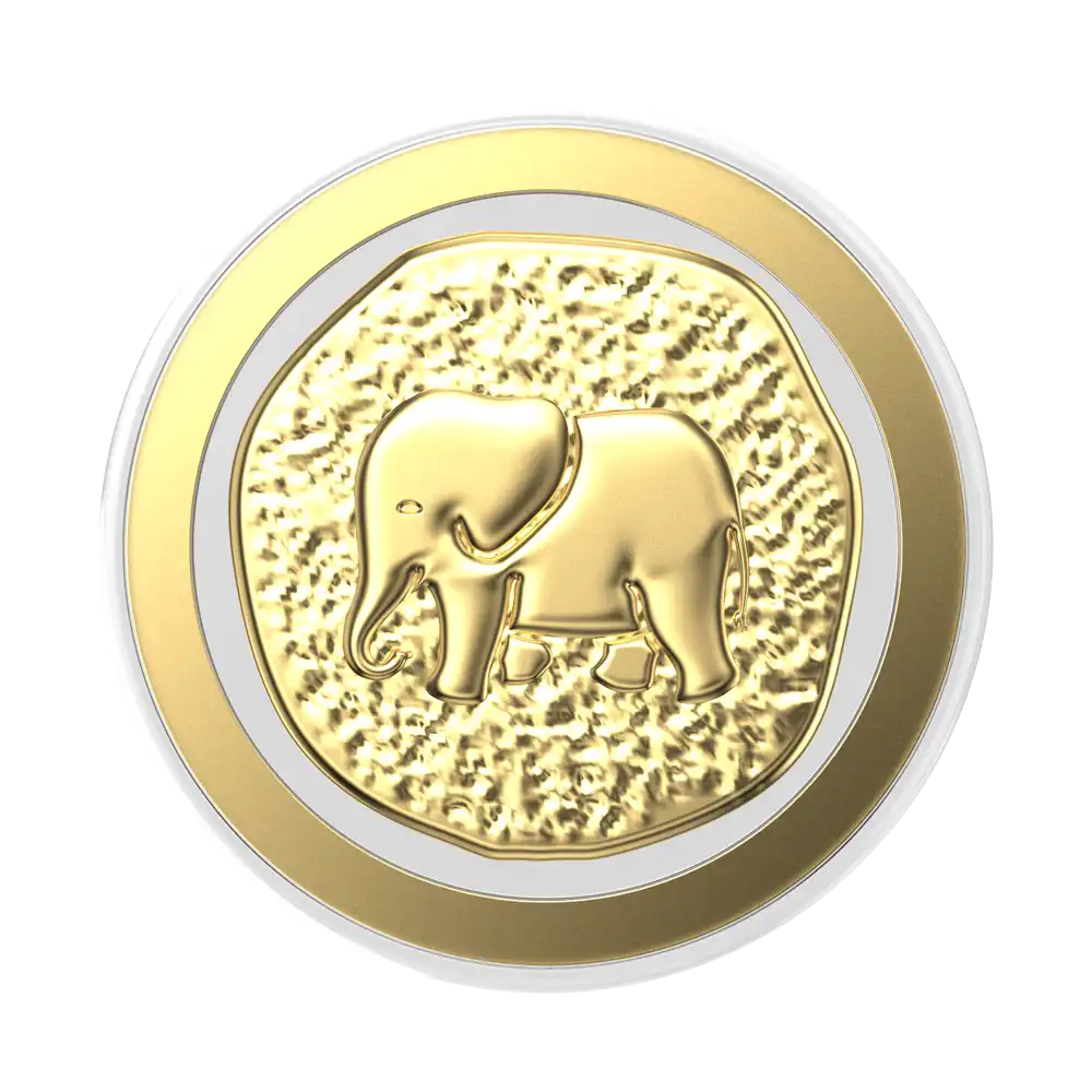 Enamel Elephant Token — MagSafe PopGrip