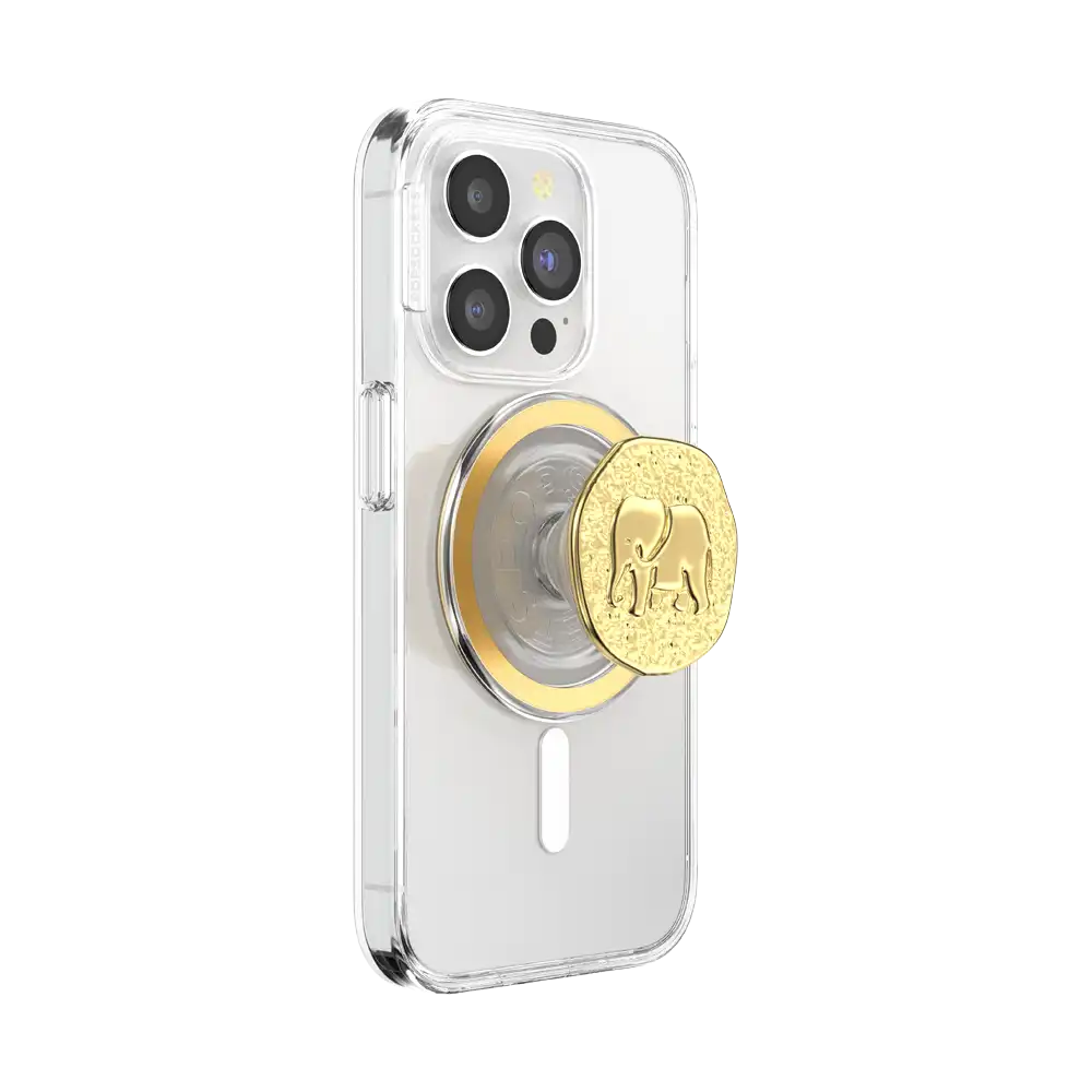 Enamel Elephant Token — MagSafe PopGrip