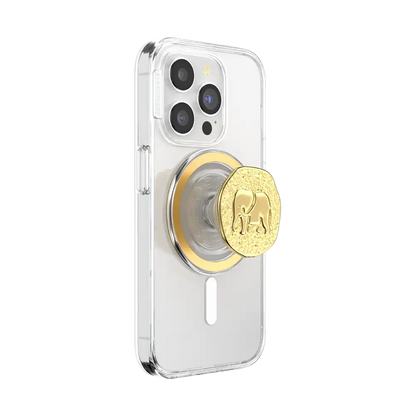 Enamel Elephant Token — MagSafe PopGrip