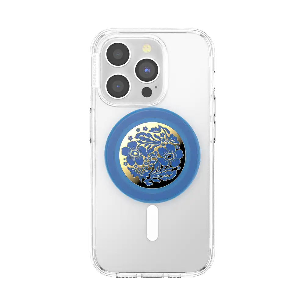 Enamel Lace Blue Vermeer — MagSafe PopGrip