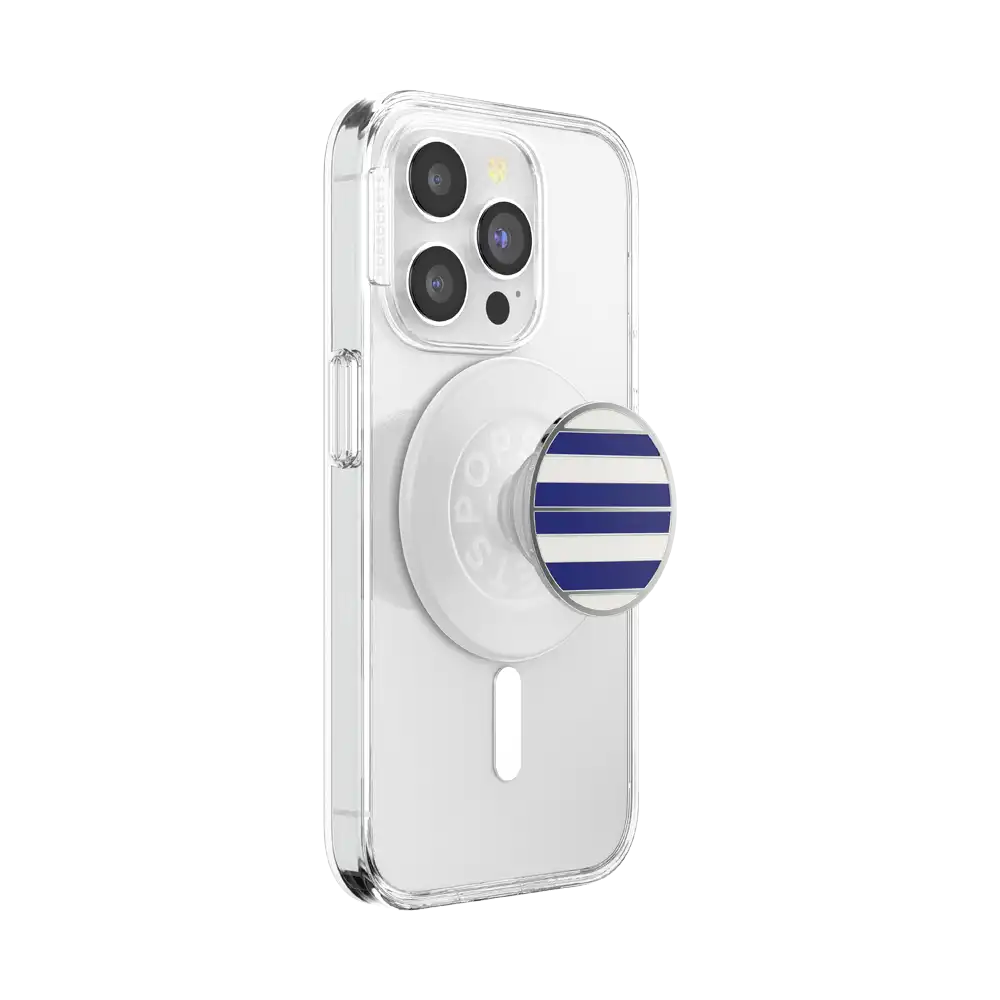 Enamel Nautical Stripe — MagSafe PopGrip