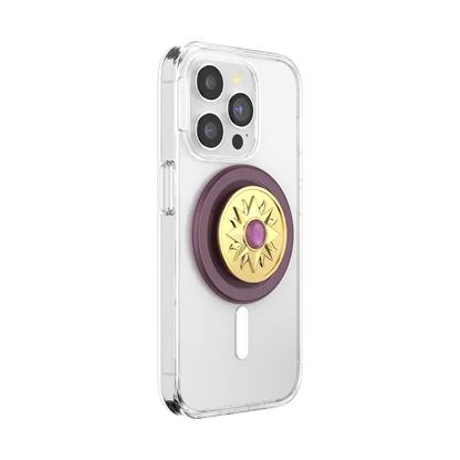 Enamel Sun Jewel Mauve — MagSafe PopGrip