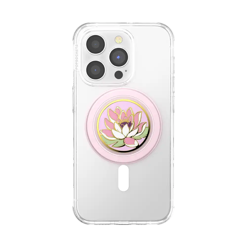 Enamel Water Lily — MagSafe PopGrip