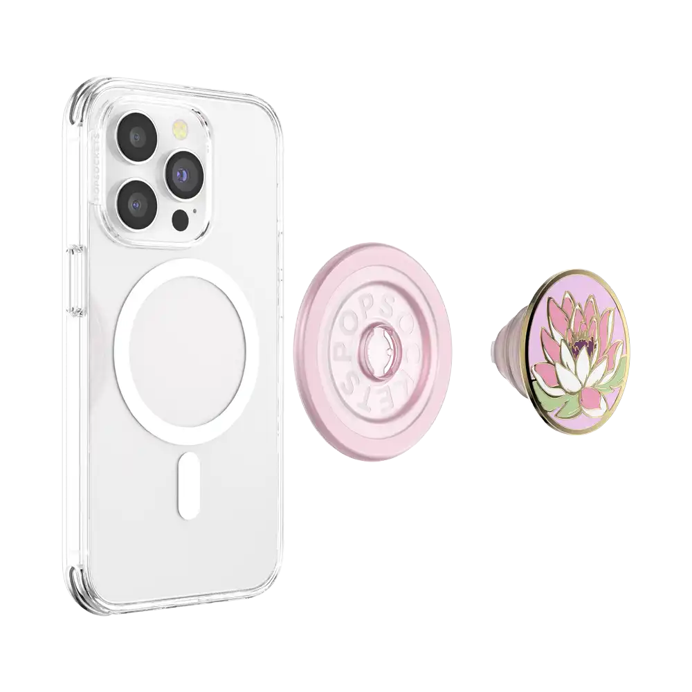 Enamel Water Lily — MagSafe PopGrip