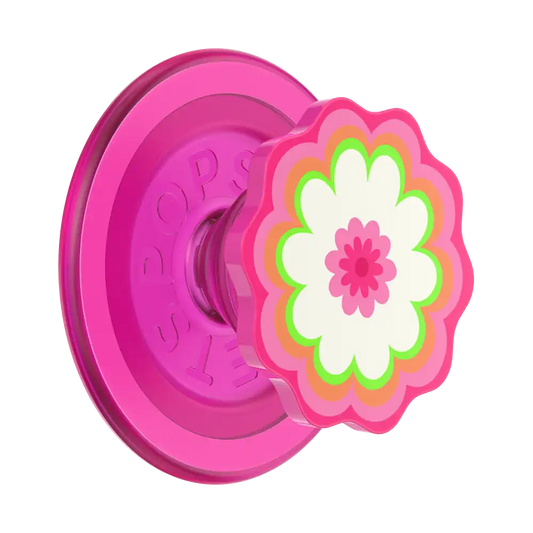 Molded Flower Kaleidoscope Pink — MagSafe PopGrip