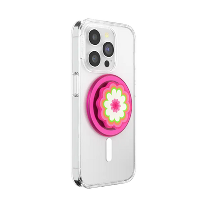 Molded Flower Kaleidoscope Pink — MagSafe PopGrip