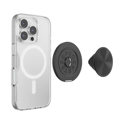Aluminum Radial Black — MagSafe Kick-Out Grip & Stand