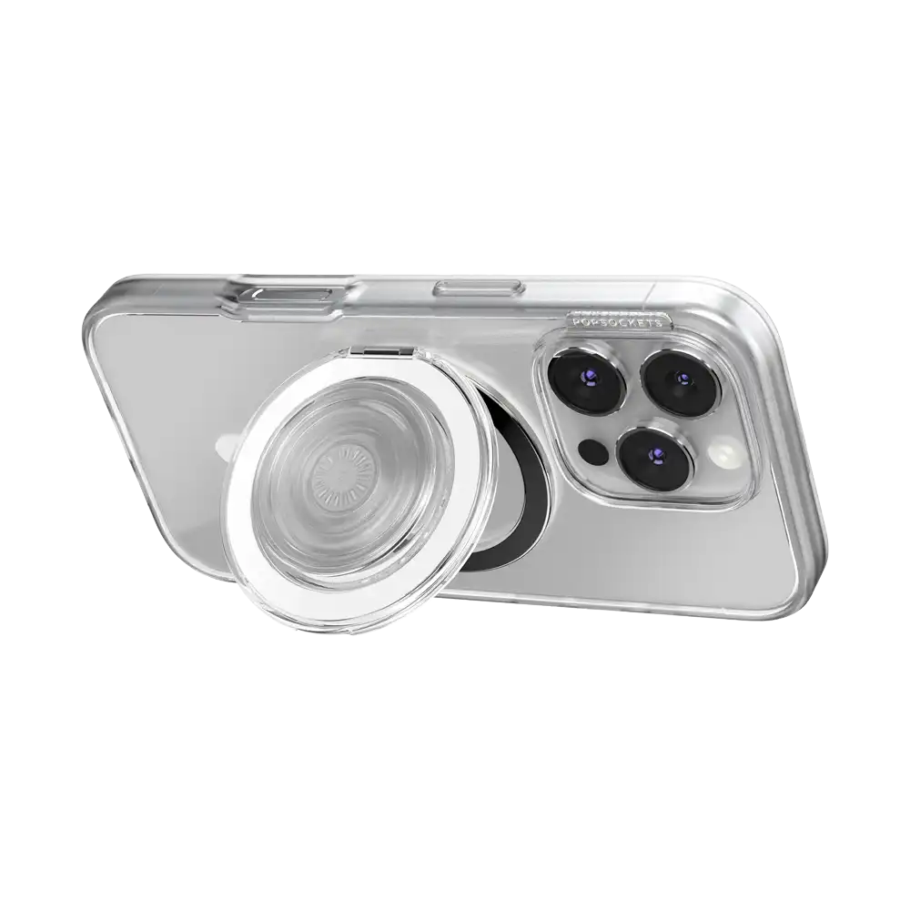 Clear — MagSafe Kick-Out Grip & Stand