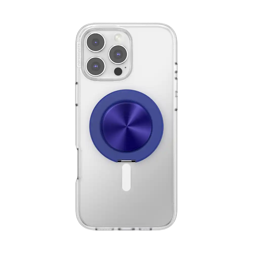 Aluminum Radial French Navy — MagSafe Kick-Out Grip & Stand