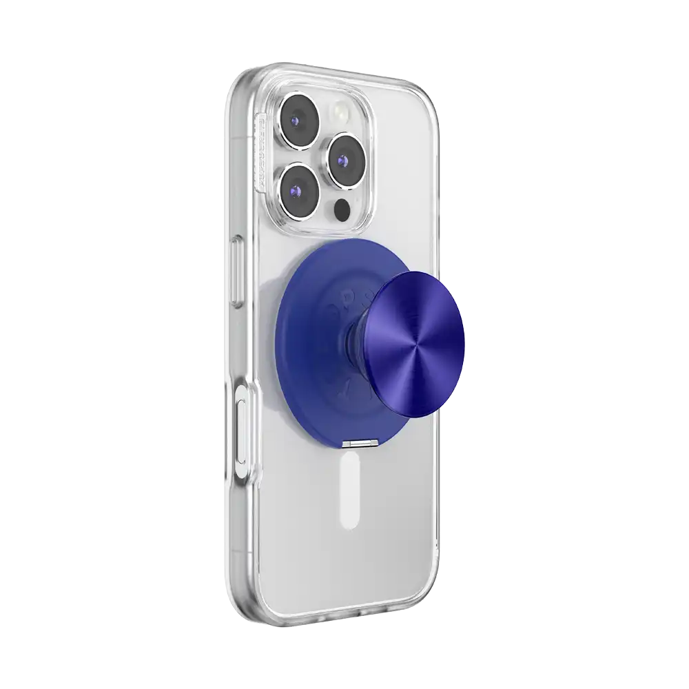 Aluminum Radial French Navy — MagSafe Kick-Out Grip & Stand