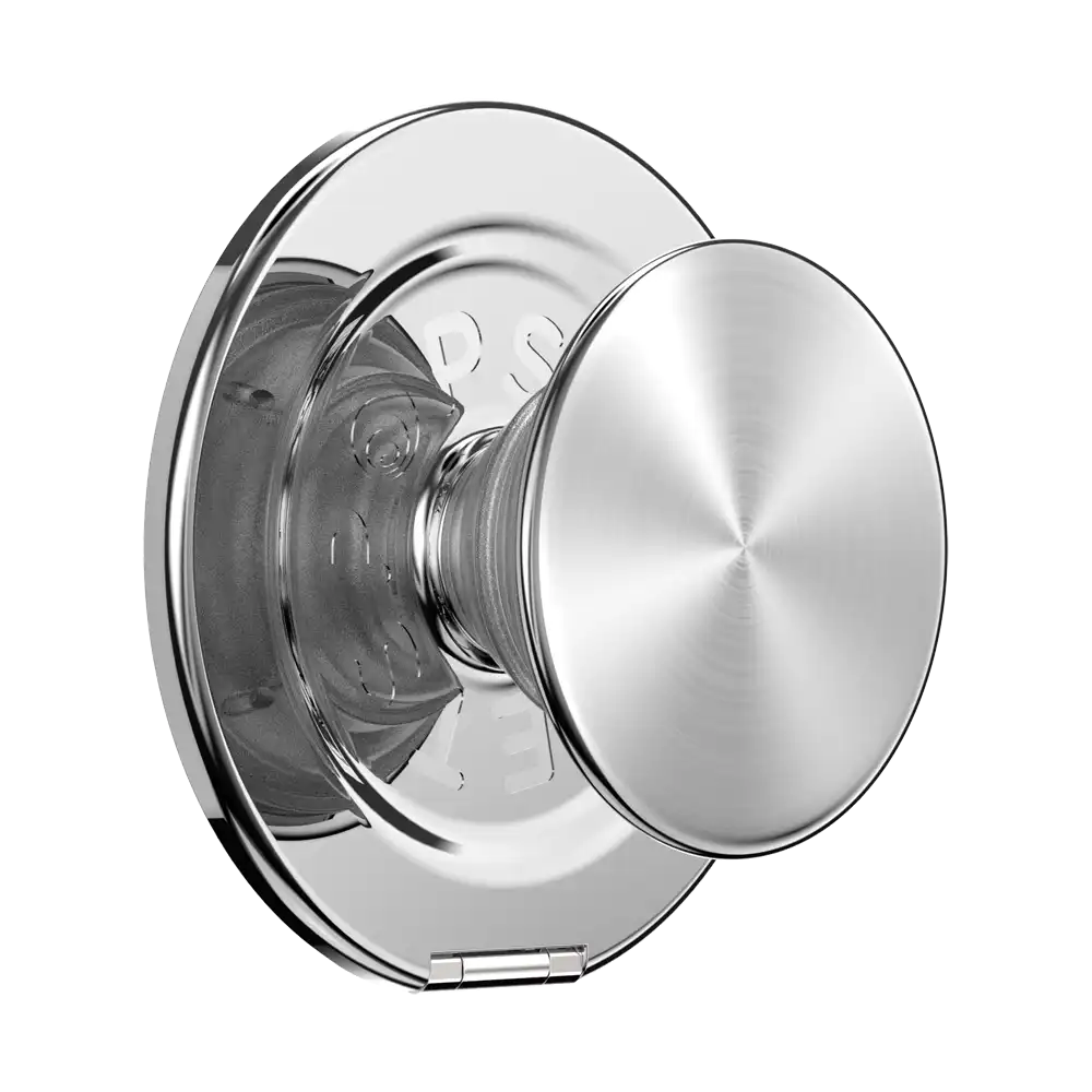 Aluminum Radial Silver — MagSafe Kick-Out Grip & Stand