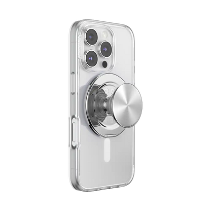 Aluminum Radial Silver — MagSafe Kick-Out Grip & Stand