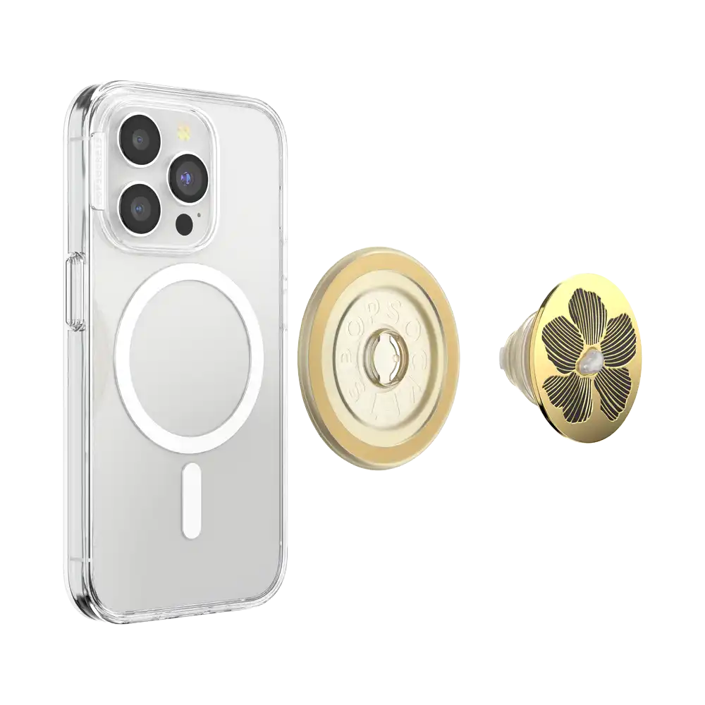Enamel Floral Relief — MagSafe PopGrip