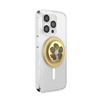 Enamel Floral Relief — MagSafe PopGrip