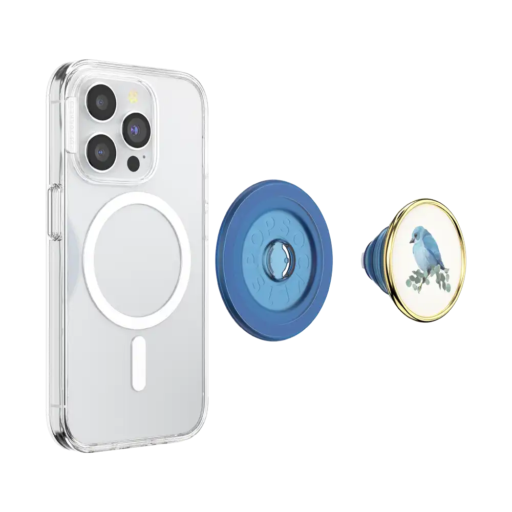 Enamel Blue Bird — MagSafe PopGrip