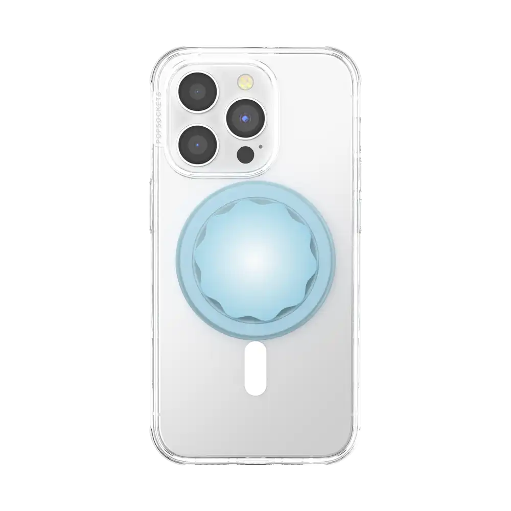 Molded Flower Blue Sigh — MagSafe PopGrip