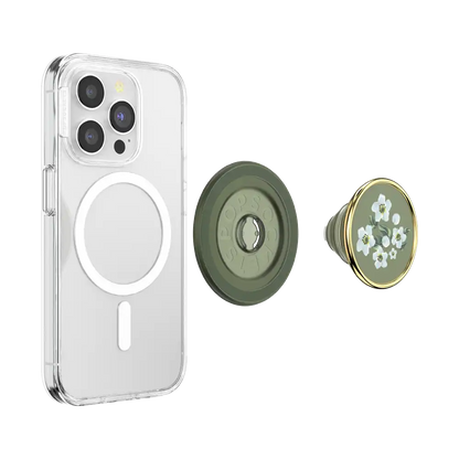 Enamel Floral Relief — MagSafe PopGrip