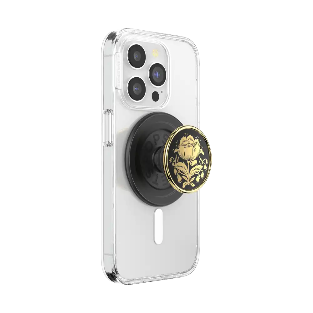 Enamel Rose Noir — MagSafe PopGrip