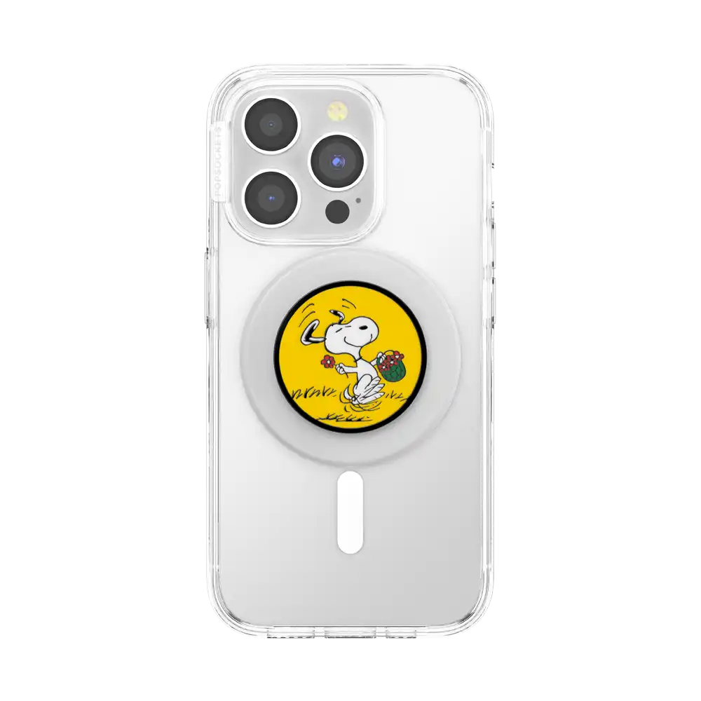 Enamel Snoopy Skip — MagSafe PopGrip