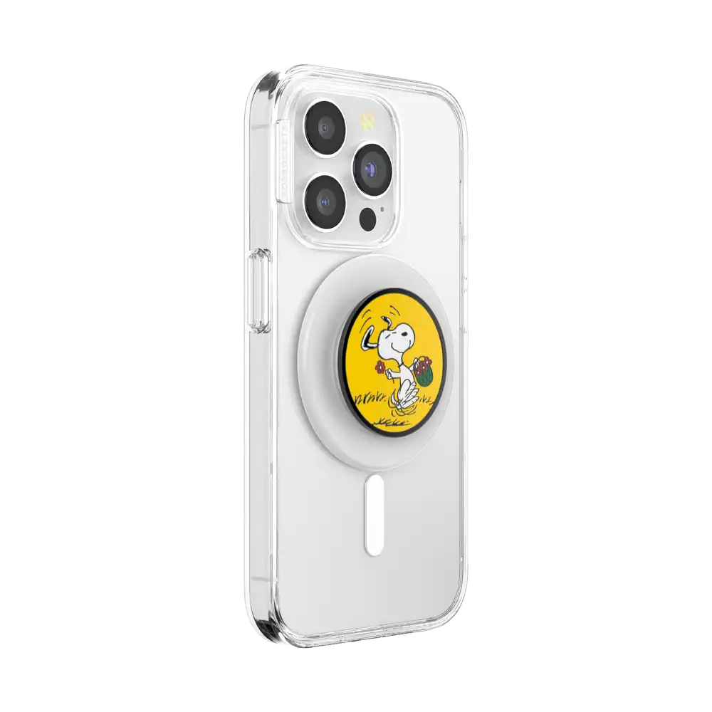 Enamel Snoopy Skip — MagSafe PopGrip