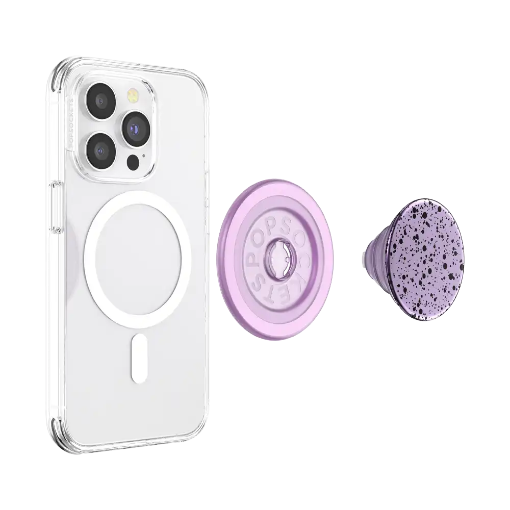 Aluminum Sugar Plum Speckle — MagSafe PopGrip